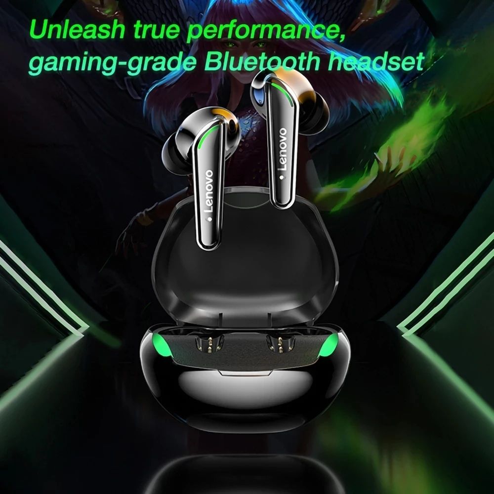 Lenovo XT92 True Wireless Earbuds BT5.1 Gaming Earphone Low Latency Game Headphones Touch Control Sport Headset with Mic 300mAh Charging Case