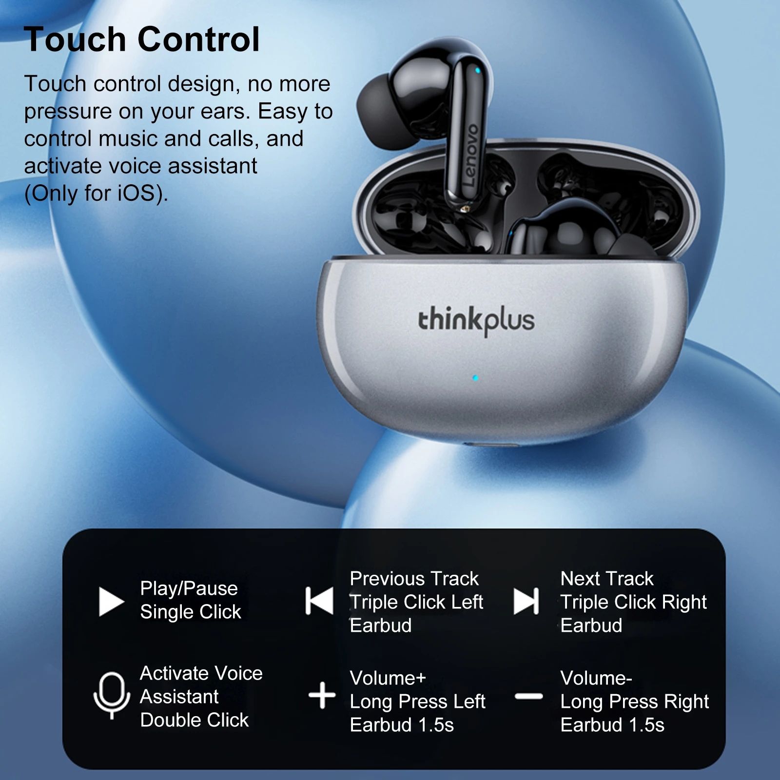 Lenovo XT88 Bluetooth Earphone Wireless Earphone 9D Stereo Sports Waterproof Wireless Earbuds Bluetooth 5.3 Headset With Mic