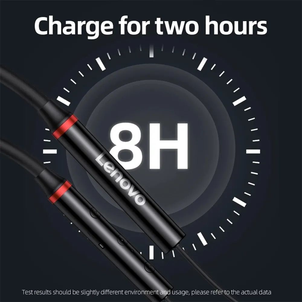 Lenovo HE05/HE05X Bluetooth Headset IPX5 Waterproof Sports Headphones Magnetic Neckband Wireless Headphones ios Android with Microphone