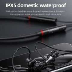 Lenovo HE05/HE05X Bluetooth Headset IPX5 Waterproof Sports Headphones Magnetic Neckband Wireless Headphones ios Android with Microphone