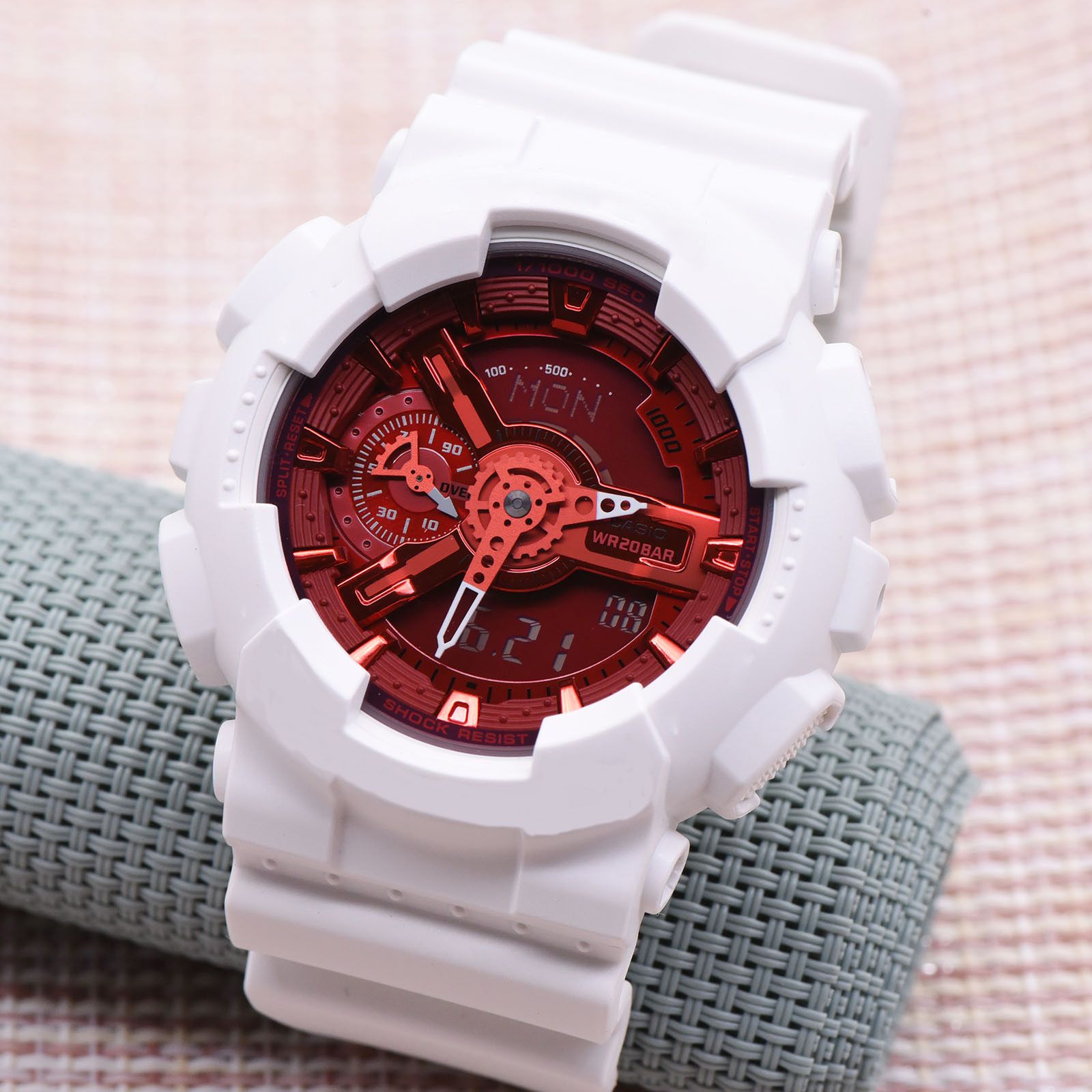 【2YEARS WARRANTY】GShock Casual Fashion Men’s Watches Men Sports Watches Automatic light Watch For Man GA-110DBR-7A