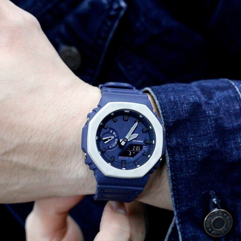 【2YEARS WARRANTY】GShock Octagonal Oak GA-2110ET-2A shockproof Military Waterproof Sport LED Digital Quartz Men Watch