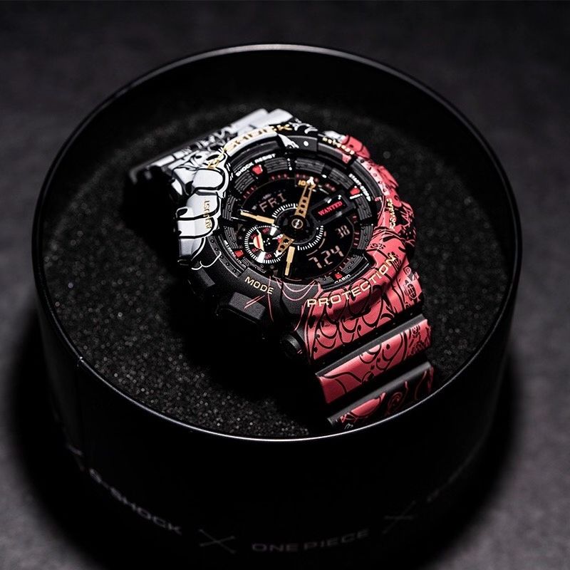 【2YEARS WARRANTY】GShock x One Piece GA-110JOP-1A4 shockproof Military Waterproof Sport LED Digital Quartz Men Watch