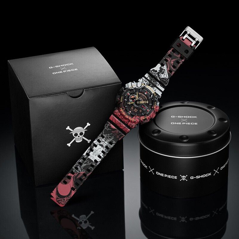【2YEARS WARRANTY】GShock x One Piece GA-110JOP-1A4 shockproof Military Waterproof Sport LED Digital Quartz Men Watch