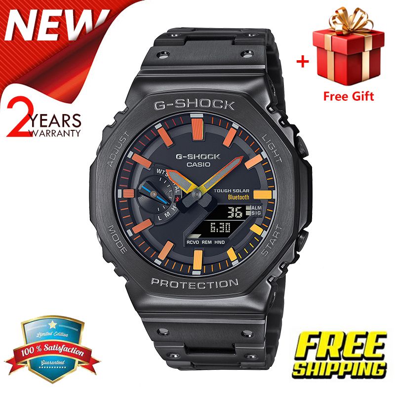 【2YEARS WARRANTY】GShock Octagonal Oak GM-B2100BPC-1A shockproof Military Waterproof Sport LED Digital Quartz Men Watch