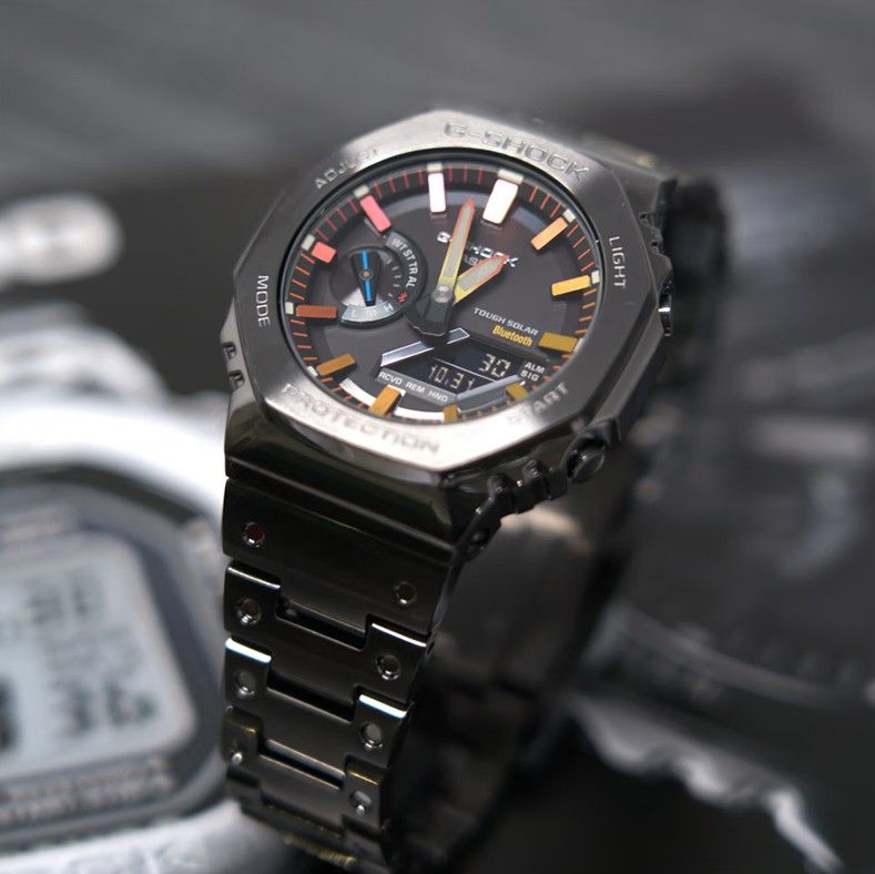 【2YEARS WARRANTY】GShock Octagonal Oak GM-B2100BPC-1A shockproof Military Waterproof Sport LED Digital Quartz Men Watch