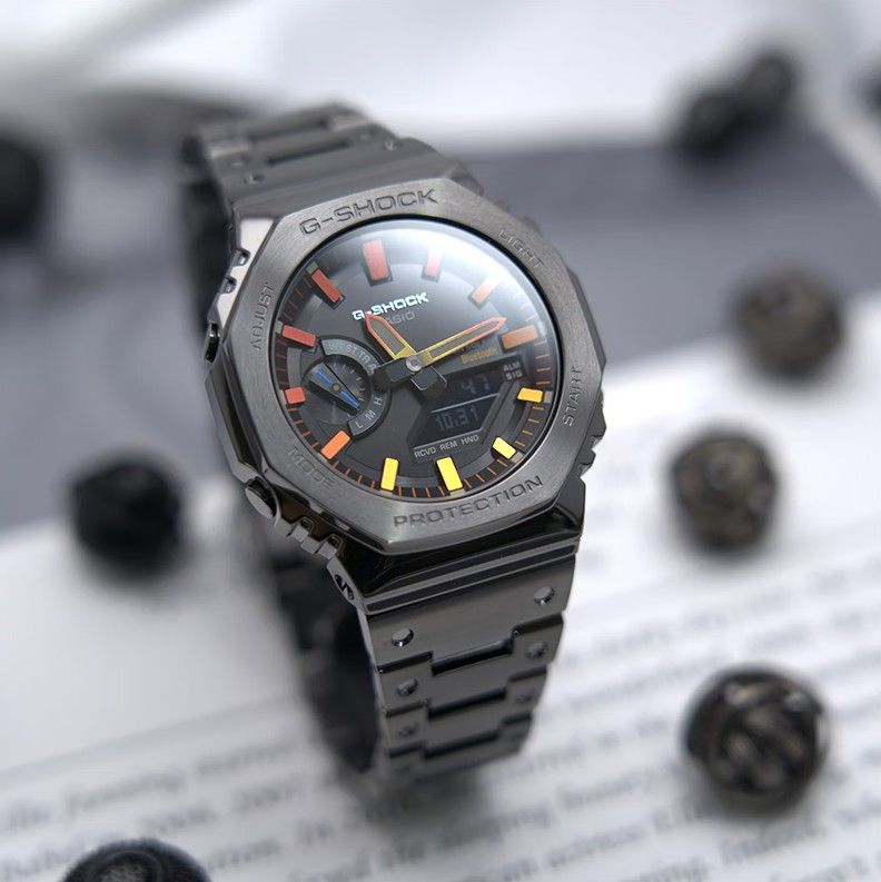 【2YEARS WARRANTY】GShock Octagonal Oak GM-B2100BPC-1A shockproof Military Waterproof Sport LED Digital Quartz Men Watch