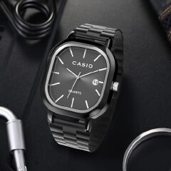 【2YEARS WARRANTY】Casio Watch for Men Waterproof Quartz Watch Stainless Steel Date Luminous Luxury Business Casual Watch A138