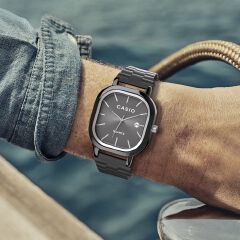 【2YEARS WARRANTY】Casio Watch for Men Waterproof Quartz Watch Stainless Steel Date Luminous Luxury Business Casual Watch A138