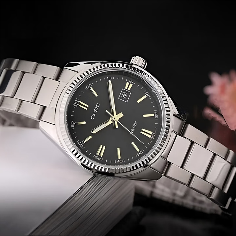 【2YEARS WARRANTY】Casio Watch for Men Waterproof Quartz Watch Stainless Steel Date Luminous Luxury Business Casual Watch MTP-1302D-1A2