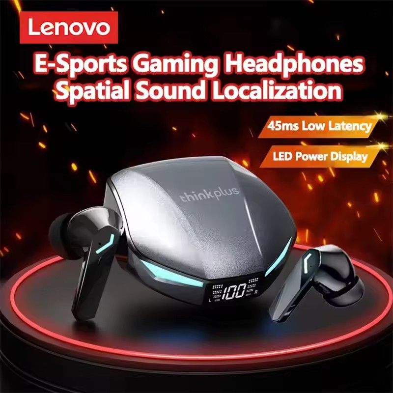 New Lenovo XT53 Wireless Bluetooth 5.4 Earphones LED Digital Display Waterproof Earbuds Noise Cancelling Gaming Headset