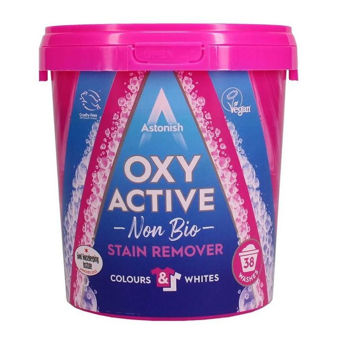 Astonish Protect+Care Laundry Cleanser 1 litre+Oxy Active Non Bio Stain Remover 600g Combo-super concentrated its ideal for those tougher than usual stains.