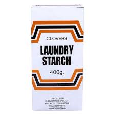 Clovers Laundry Starch (Best Quality)- 400g, Gives your clothes a crisp, clean look, without high prices of dry cleaners. It also makes ironing much easier.