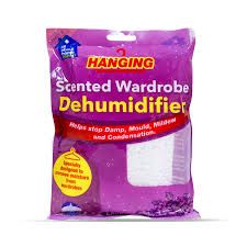 AAH Everyday Hanging Wardrobe Dehumidifier Lavender 180G-Designed to absorb excess moisture and eliminate musty odors, this hanging dehumidifier is perfect for wardrobes, closets, lockers, or storage