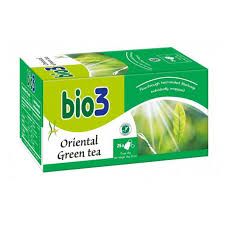 BIO3 TEA ORIENTAL GREEN 25'S-Obtained from organic farming is considered a real beauty secret its high content of vitamins and antioxidants removes skin impurities,slows down cellular aging.