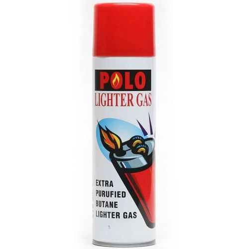 Polo Lighter Gas - Extra Purified Butane Lighter Gas Refill - Universal Tip For All Lighters Adaptor Cap 270ml-is extra purified ,near zero impurities gas – perfect to use with Jet flame / turbo-flame