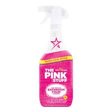 THE PINK STUFF BATHROOM CLEANER 750ML-With this cleaning agent, your bathroom will be ultra clean, as it can be used on both the toilet, sink, tiles, glass, etc. The cleaning agent comes in a spray.