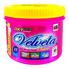 VELVETA  OXYGEN POWER STAIN REMOVER POWDER 500G-Super concentrated, our toughest Oxy stain remover. Ideal for those tougher than usual stains.