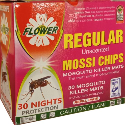 Refill Flower Mossi Chips -30 Individual chips in 5 different fragrances to choose from-Simply replace with a new MOSSI CHIP each night. Mosquito chips are considered inert. No explosion hazard.