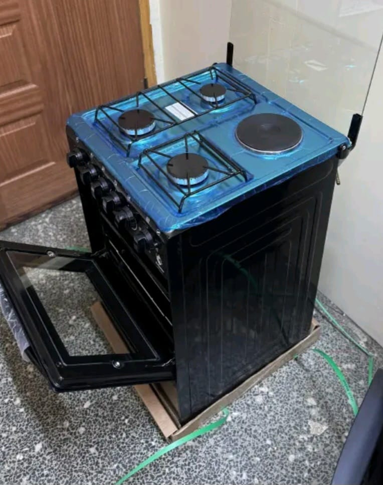 Euroken Cooker New Arrival 3G+1E Electric Oven Free Stand Glass Top Cooker