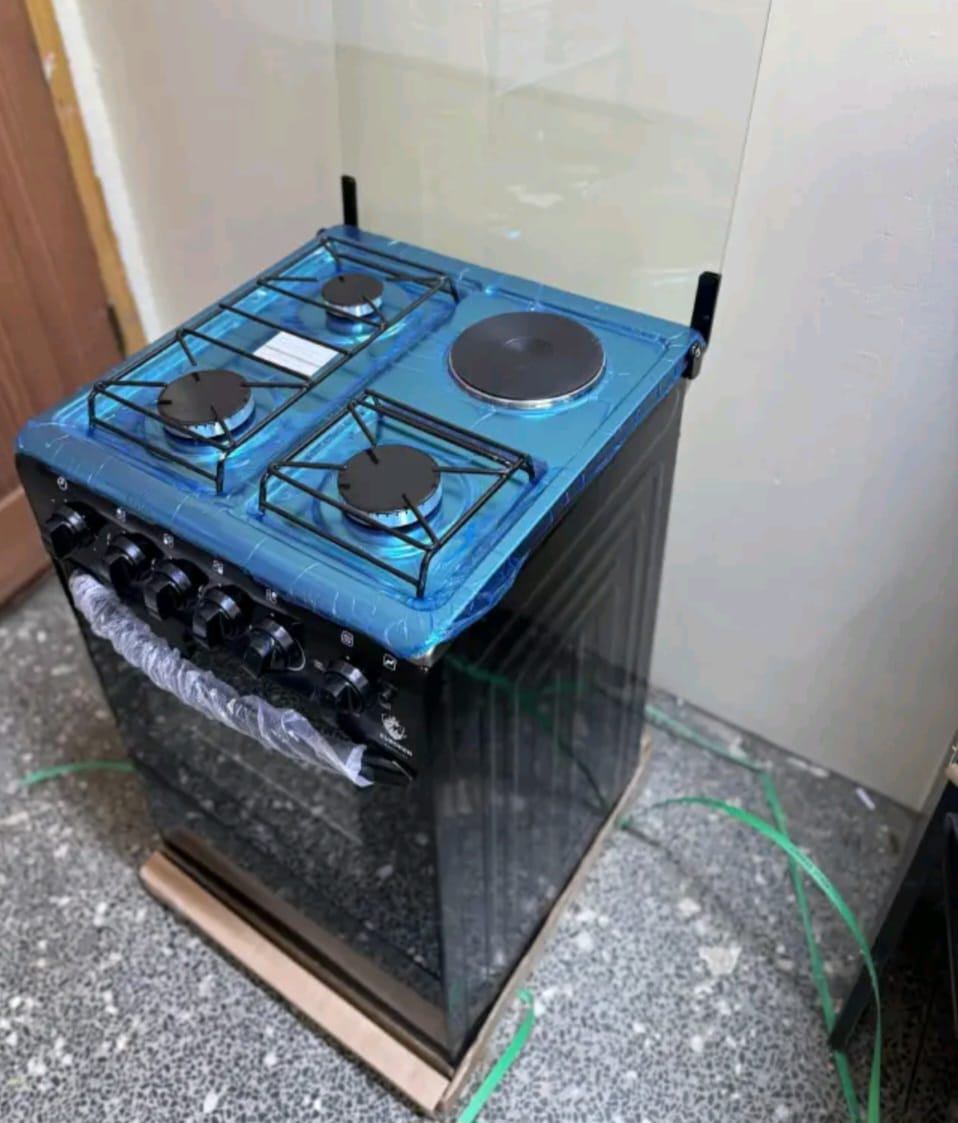 Euroken Cooker New Arrival 3G+1E Electric Oven Free Stand Glass Top Cooker