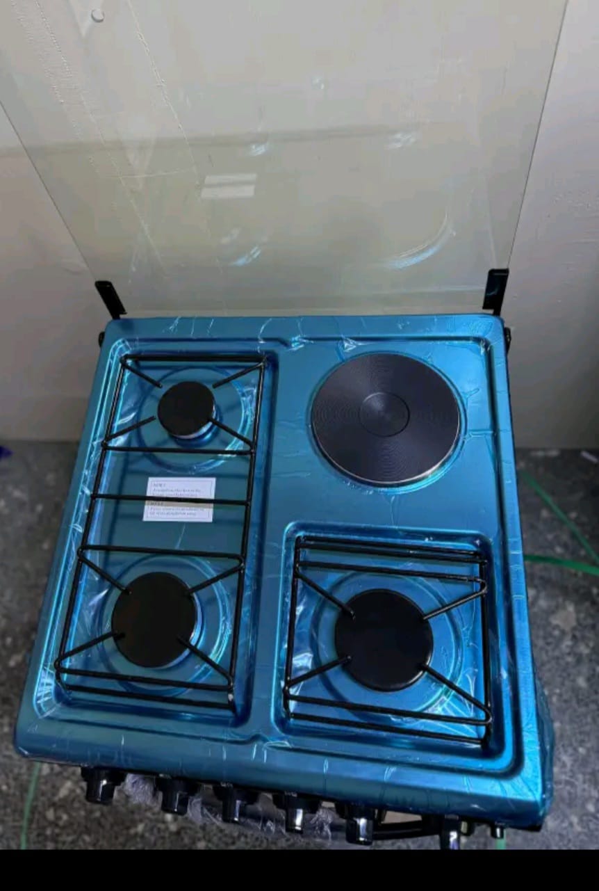 Euroken Cooker New Arrival 3G+1E Electric Oven Free Stand Glass Top Cooker