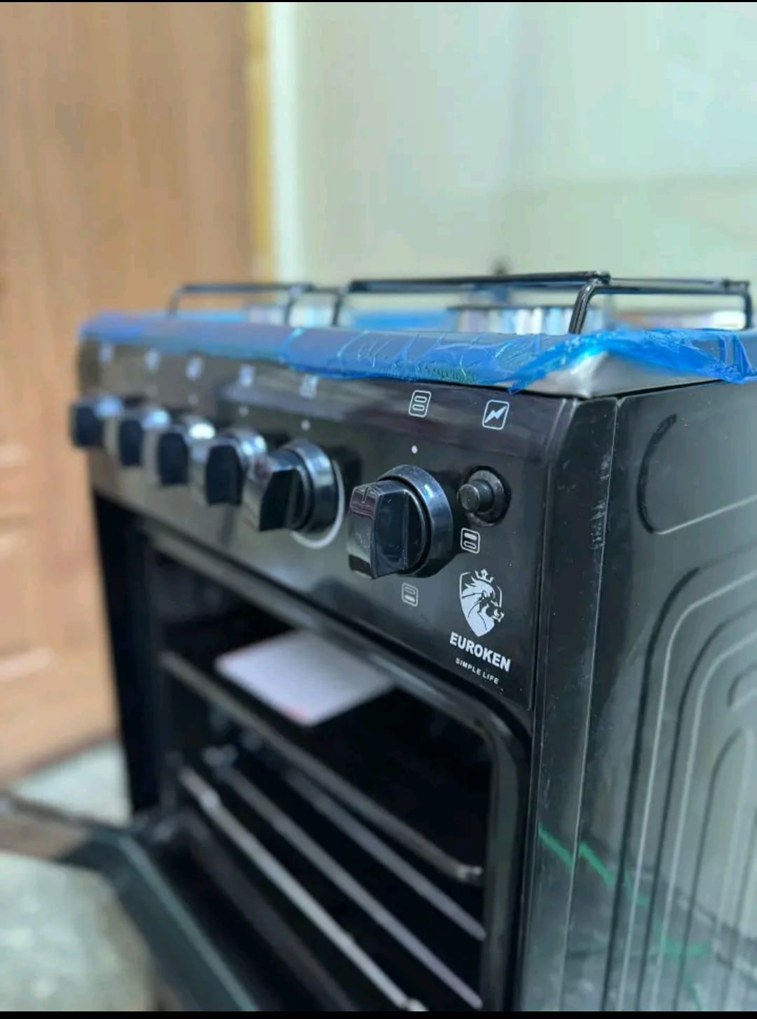 Euroken Cooker New Arrival 3G+1E Electric Oven Free Stand Glass Top Cooker