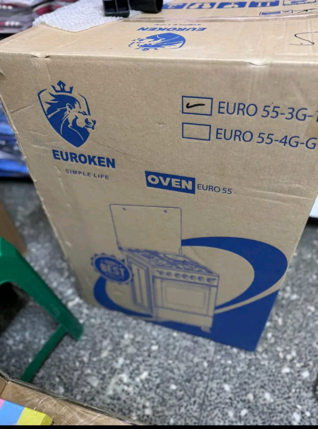 Euroken Cooker New Arrival 3G+1E Electric Oven Free Stand Glass Top Cooker