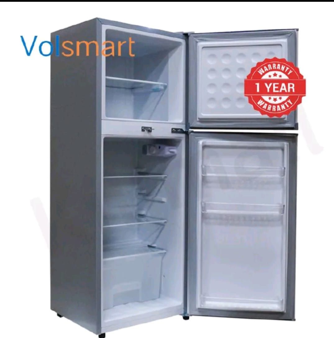 Volsmart 138L Fridge Freezer VL-BCD138 Energy Saving Double Doors Refrigerator