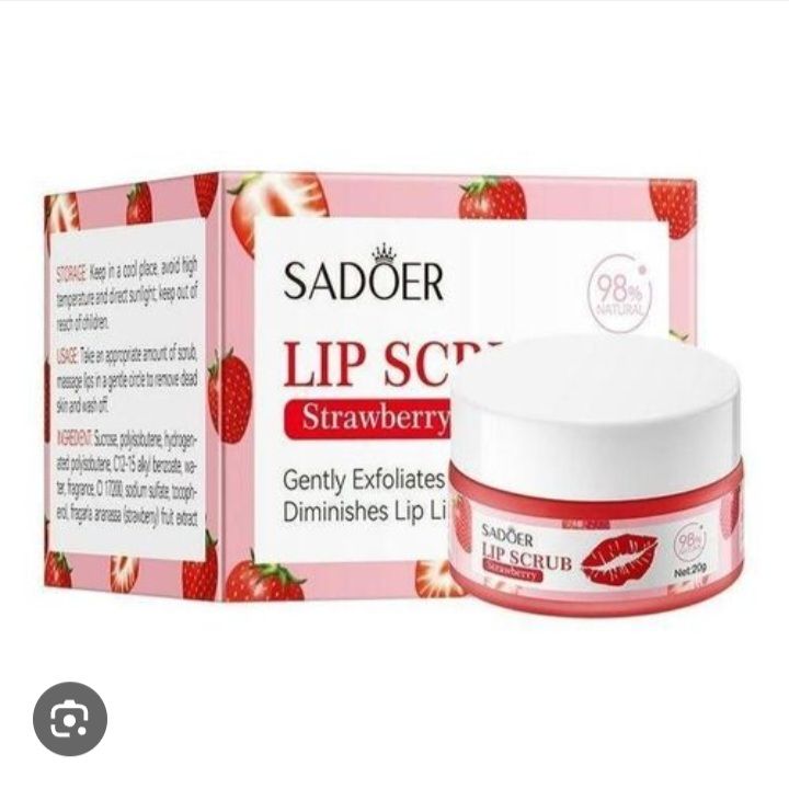 Lips care 3 in 1 package inclusive of lip mask, lip scrub and lip brush