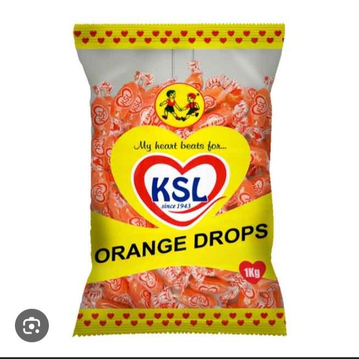 KSL Orange Drops sweets from Kenya Sweets Limited.