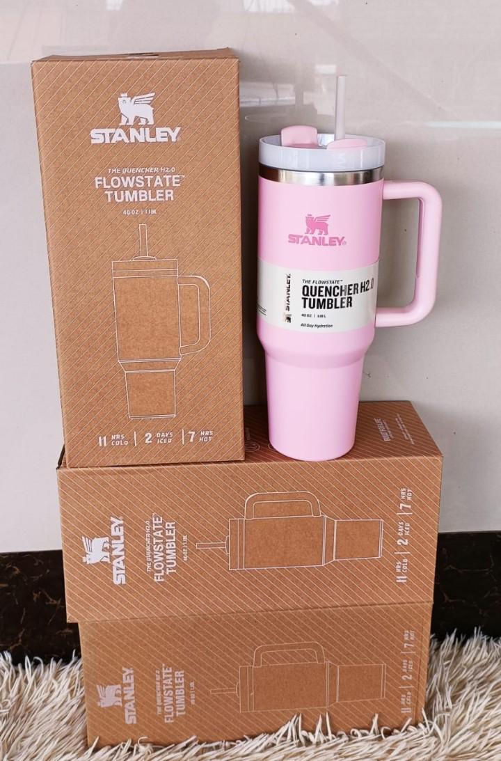 STANLEY CUPS. Stanley Quencher H2.0 FlowState Tumblers, FlowState lid features a rotating cover with three positions: a straw opening, a drink opening, and a full-cover top.