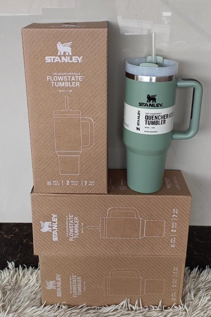 STANLEY CUPS. Stanley Quencher H2.0 FlowState Tumblers, FlowState lid features a rotating cover with three positions: a straw opening, a drink opening, and a full-cover top.