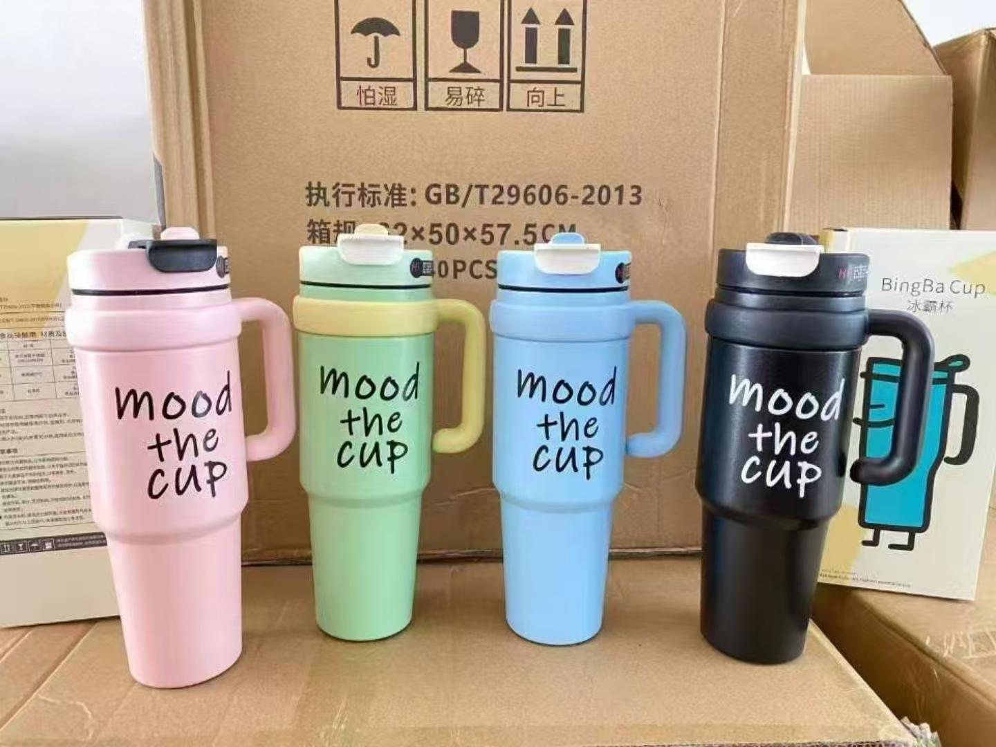 Mood the cup Stanley mug with straw lid