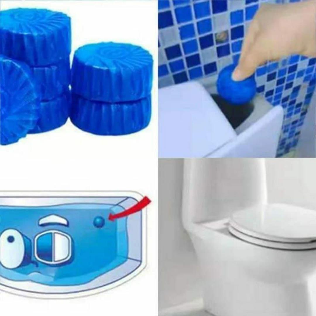 10pcs blue bubble toilet cleaner