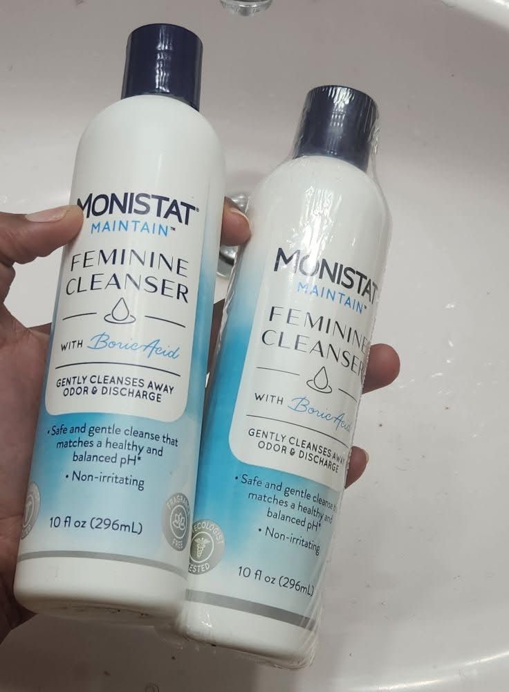 296ML GYNECOLOGIST TESTED!!MONISTAT MAINTAIN FEMININE CLEANSER WITH BORIC ACID...THE OGS OF ALL FEMININE WASHES,TRY AND TESTIFY!
