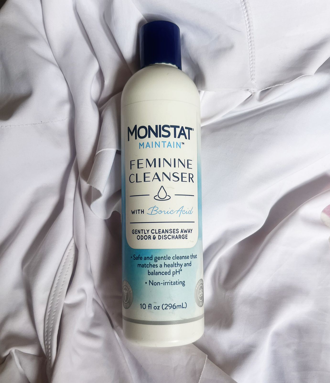 296ML GYNECOLOGIST TESTED!!MONISTAT MAINTAIN FEMININE CLEANSER WITH BORIC ACID...THE OGS OF ALL FEMININE WASHES,TRY AND TESTIFY!