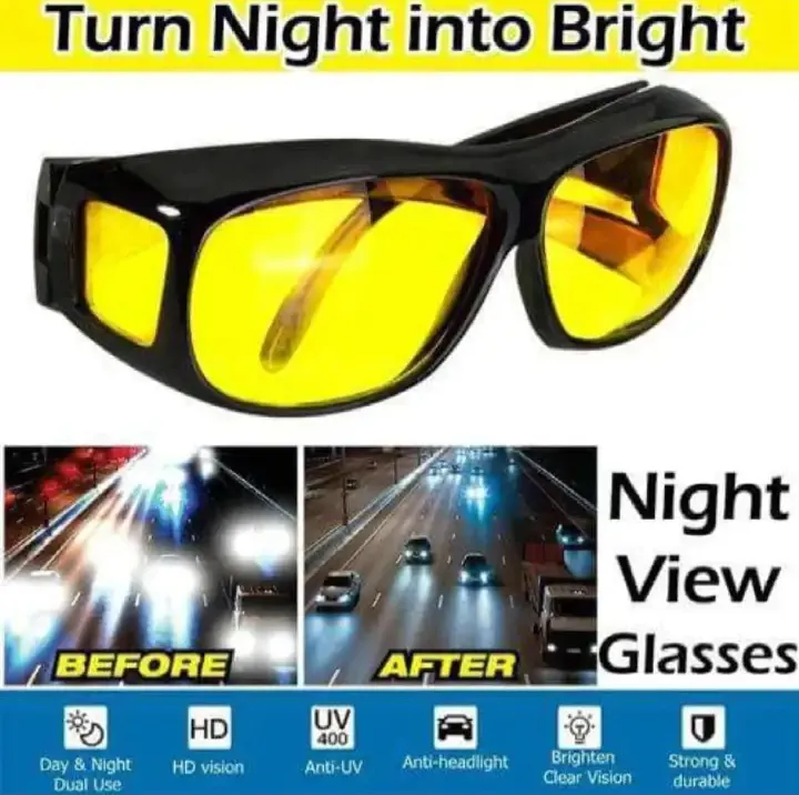 Driving glasses sunglasses night vision glasses anti glare car sun glasses bicycle automobiles motorcycles fashion polarized night driving goggles enhanced light glasses