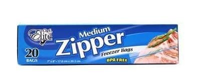 REUSABLE fridge zipper bags,