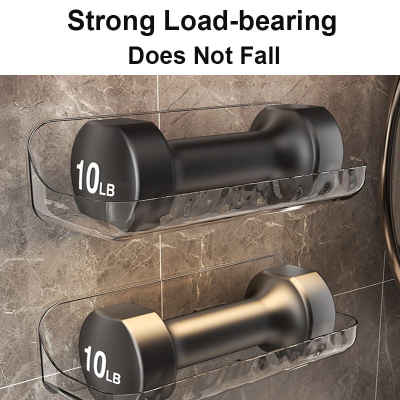 Washstand shelf acrylic no drill organizer shower storage rack cosmetics storage rack wall mounted toilet shampoo holder bathroom organizer