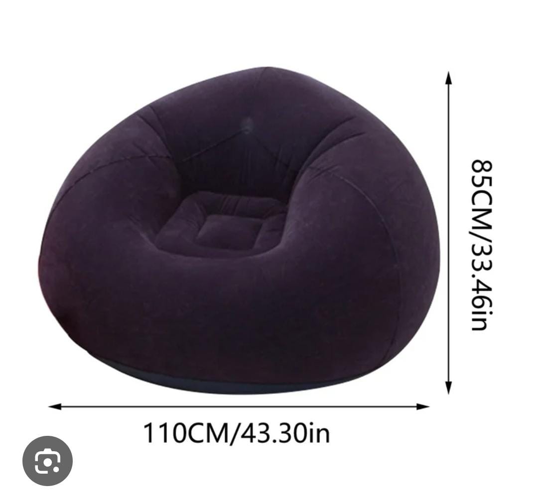 110*110*85 BEAN SOFA,Inflatable lazy sofa seat plus manual pump,can be used in your balcony,living rooms or even tv and reading room