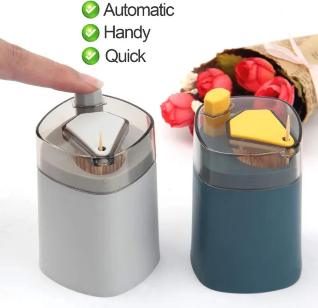 Automatic toothpick dispensers, automatic toothpick holders,  pop up toothpick dispensers, pop up toothpick holders