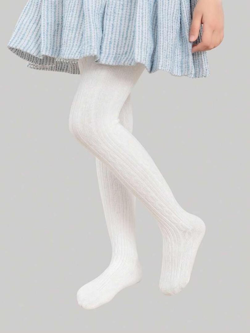 High quality, 2 pairs, cotton girls white & floral stockings, tights at Best price. Girls stockings. Girls leggings. Girls tights.  NEWBORN TO 3 YEARS.