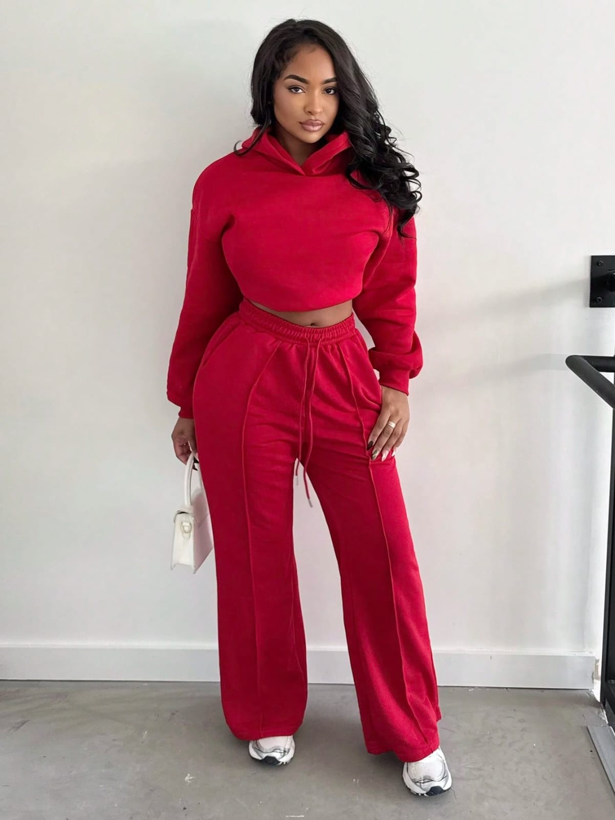 High quality 3pc ladies' tracksuits. Sweatpants +Tube top+ wide leg pants. Heavy turkey quality women clothes.  women solid color 3pc tracksuits. Casual wear, Sportswear, street wear, Travel wear.