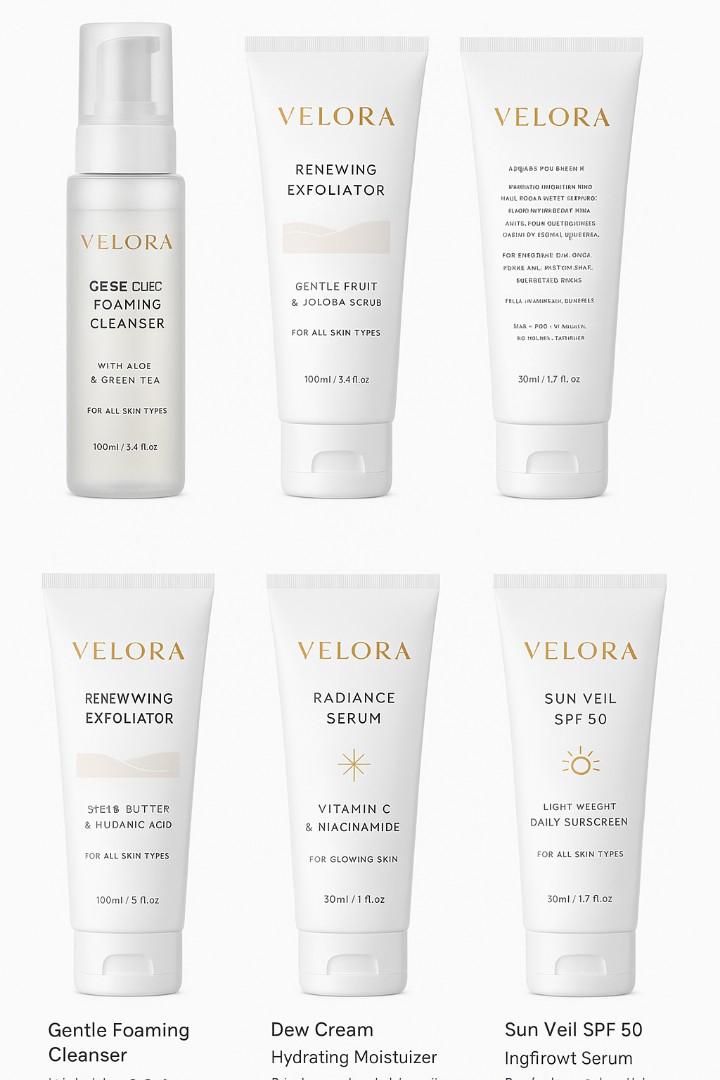 Velora Body Essentials Vitamin C + Niacinamide Brightening Face Cleanser – Deep Cleansing Gel for Glowing, Even-Toned Skin | Hydrating & Gentle Facial Wash for All Skin Types by Velora Body Essentials