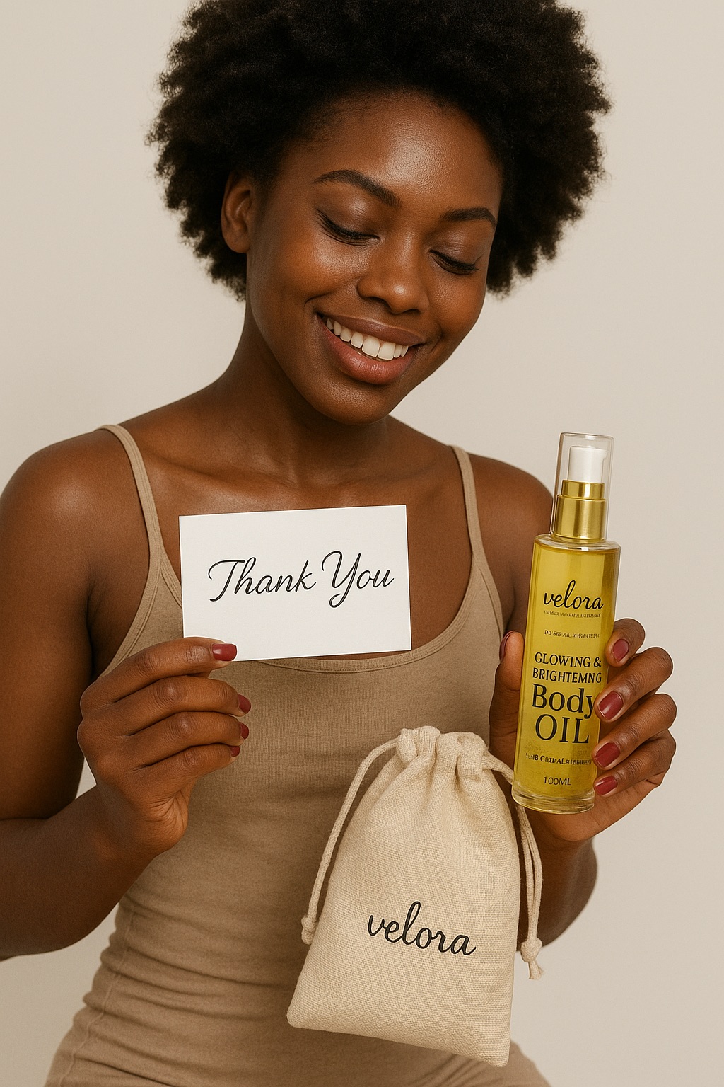 Velora Glowing & Brightening Body Oil with Calendula Petals 100ml – Moisturizing Radiant Skin Oil for Dry Skin, Dark Spots, Even Tone, Natural Glow Body Care for Women & Men