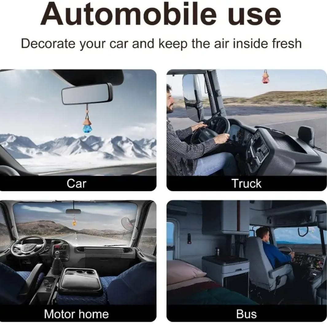 Car Air Freshener HangingCar Air Freshener, Wooden Fragrance Expanding Bottle
Cap, 0.34oz Per Bottle, Used Car Decoration and 
Car Interior Decor, Auto Freshener,luxury perfume