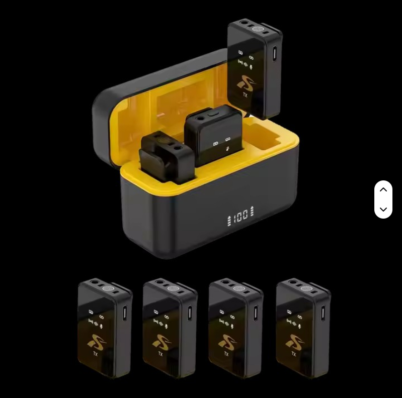 SX13 4in1 Wireless Microphones for Android - 2 Portable Lavalier Microphone With Noise Reduction | Lapel Microphone Wireless