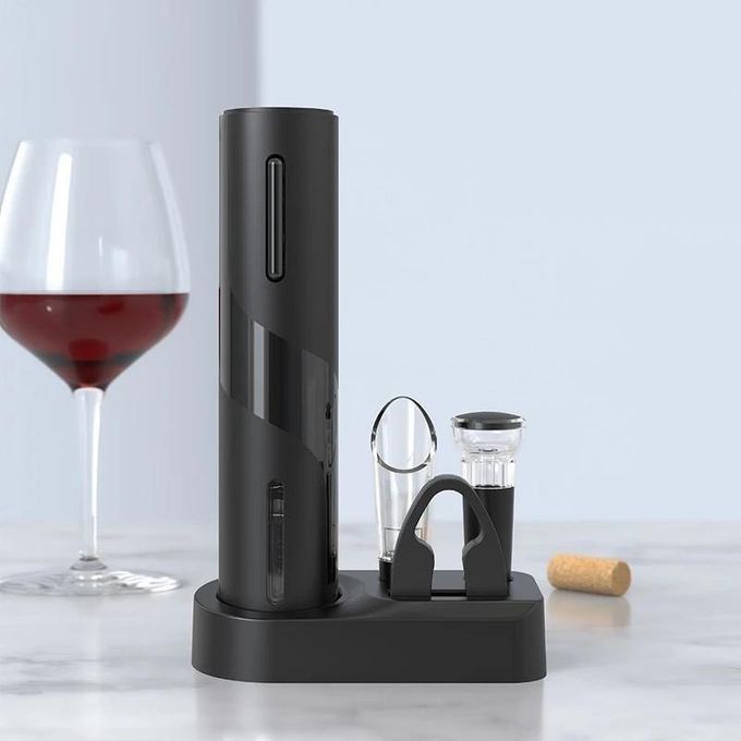 Battery Operated Electric Wine opener Set with 1 Wine Opener, Wine Stopper+Wine Foil Cutter