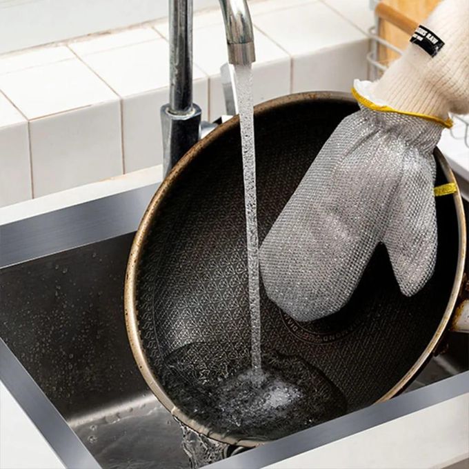 Magic Steel Wire Cleaning Gloves Household Dishwashing Gloves